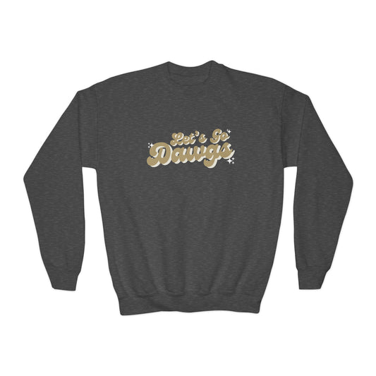 Let's Go Dawgs Retro | Youth Crewneck