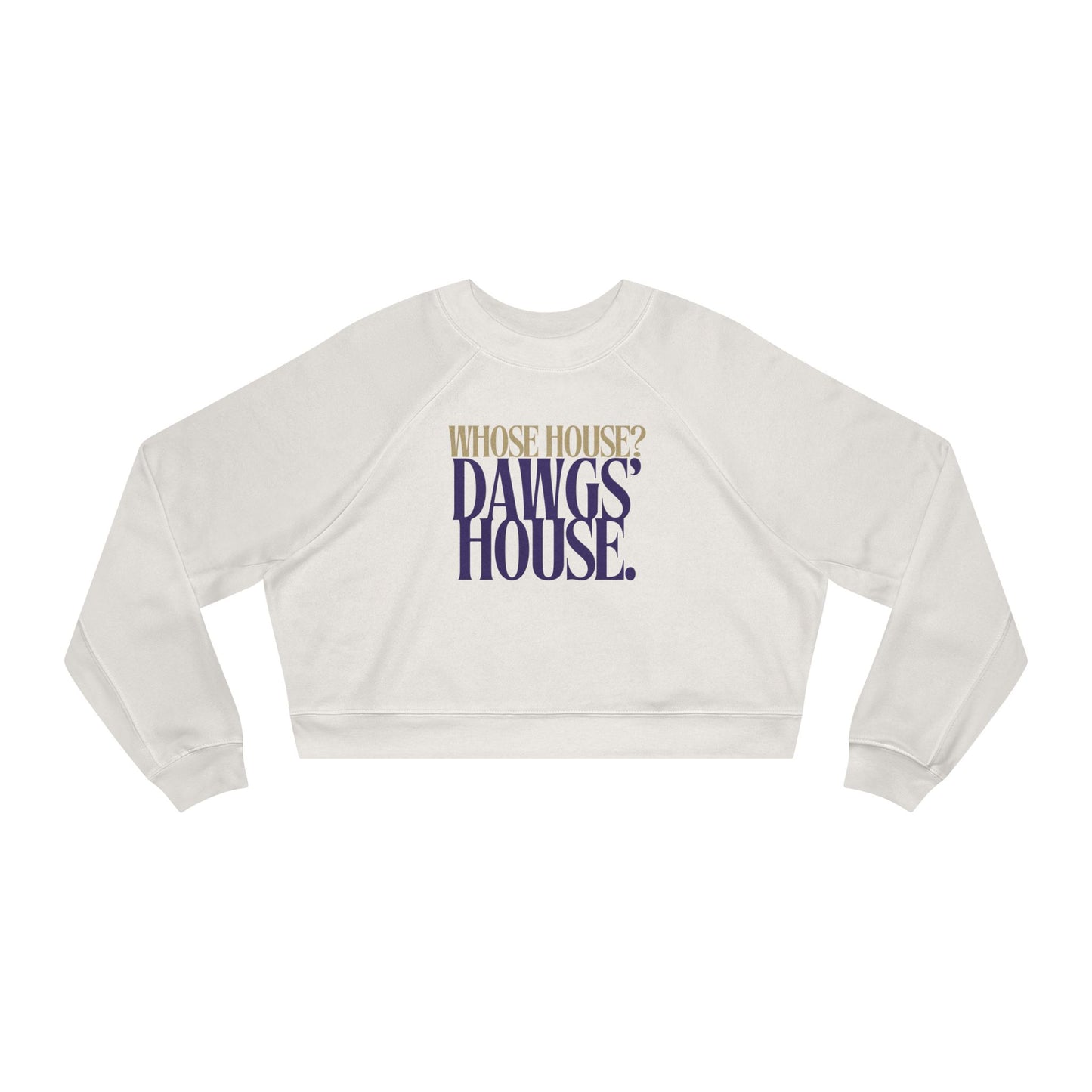 Stylish Women's Cropped Fleece Pullover, Casual Tops, Cozy Streetwear, Perfect for Game Day