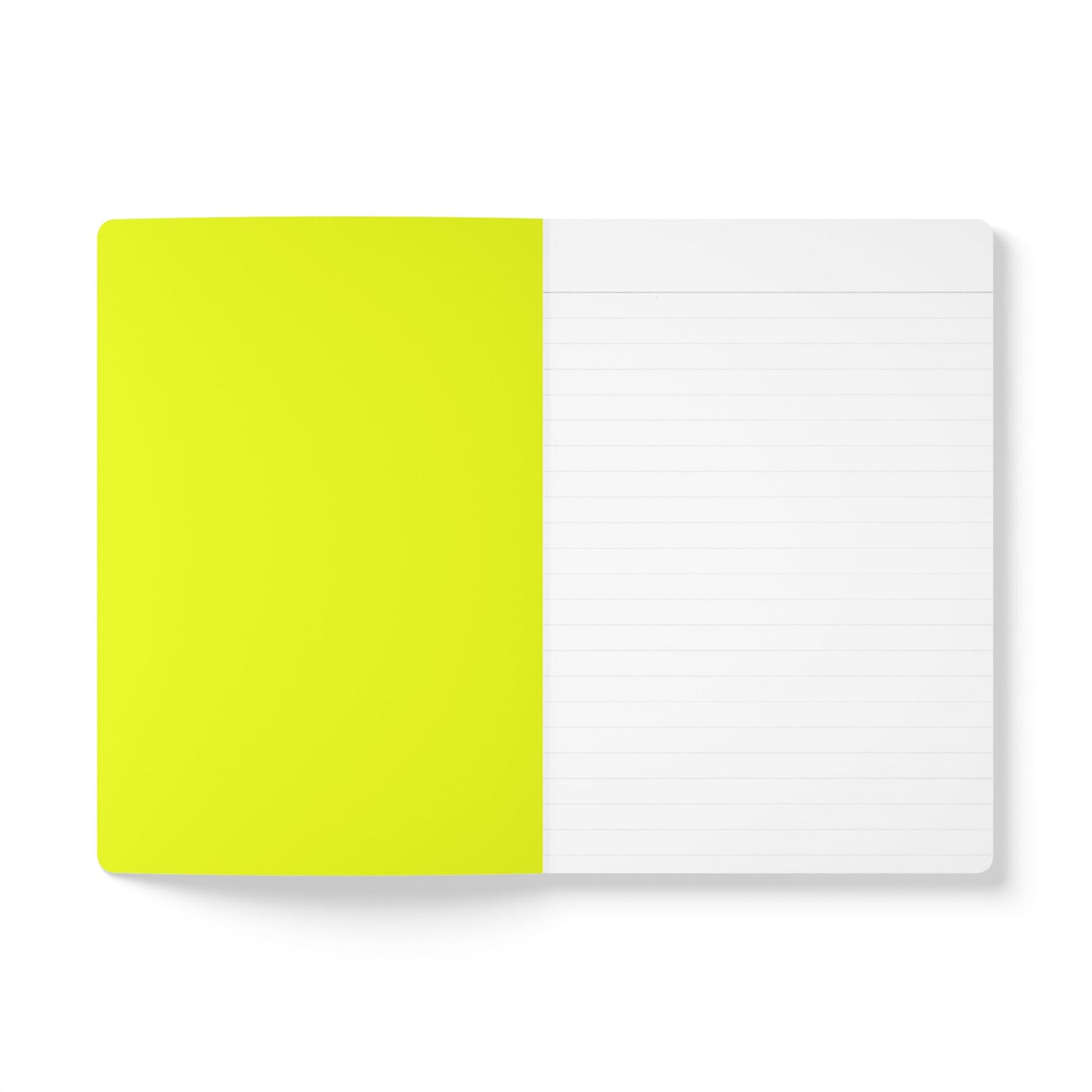 Vibrant Neon Softcover Journal, Eco-Friendly Notebook, Bright Stationery
