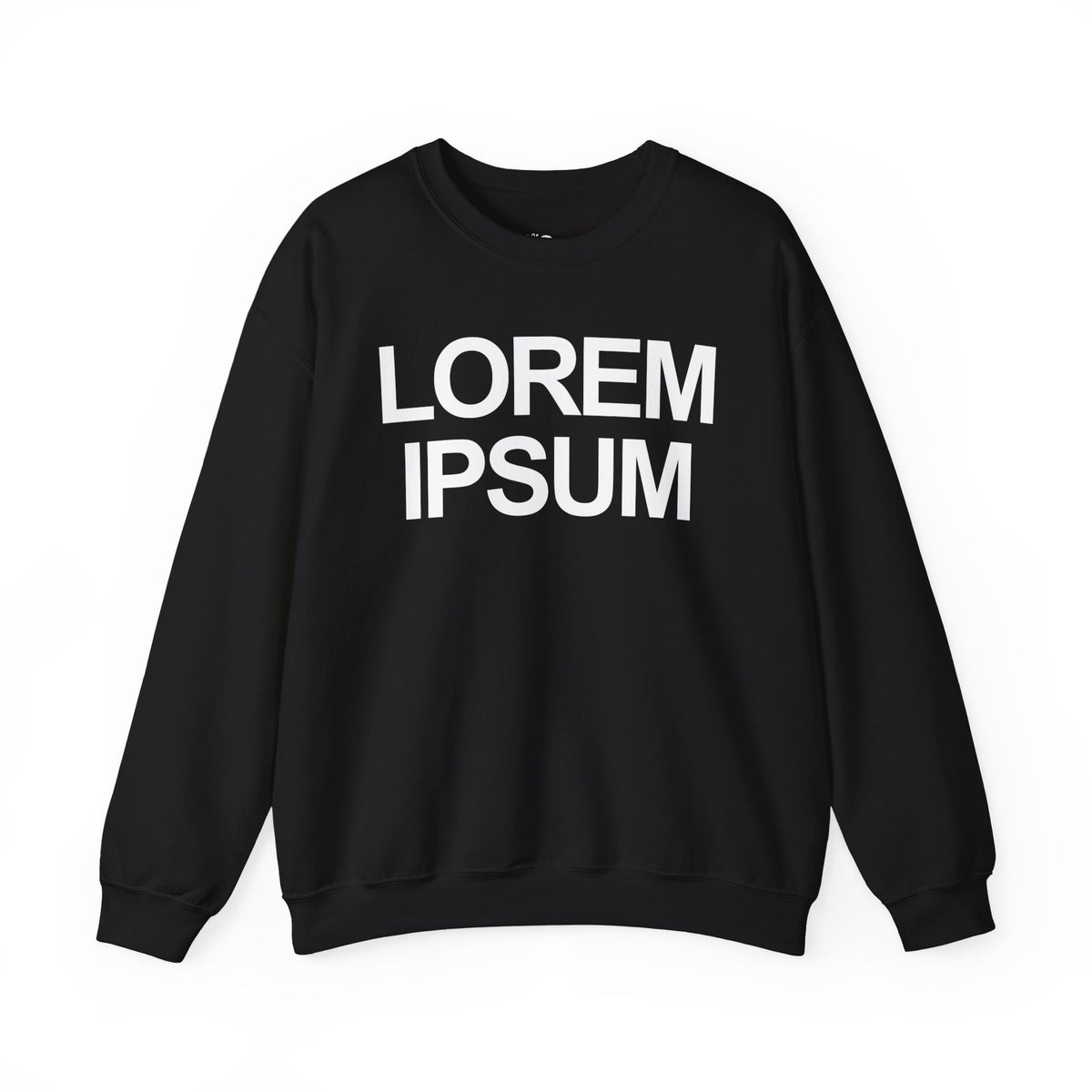 Minimalist "Lorem Ipsum" Crewneck Sweatshirt — Embroidered Typographic Crew for Writers & Designers