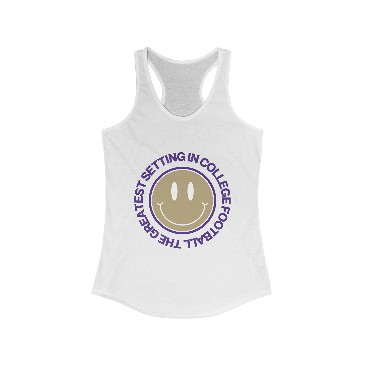 Smile, it's game day! | Fitted Racer-Back Tank-Top