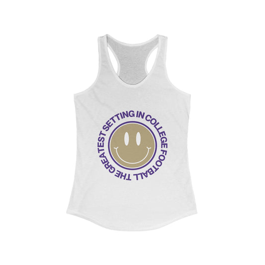 Smile, it's game day! | Fitted Racer-Back Tank-Top