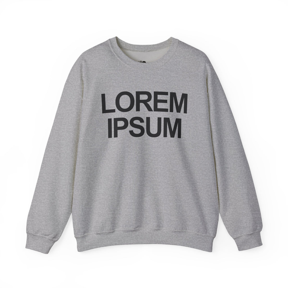 Minimalist "Lorem Ipsum" Crewneck Sweatshirt — Embroidered Typographic Crew for Writers & Designers