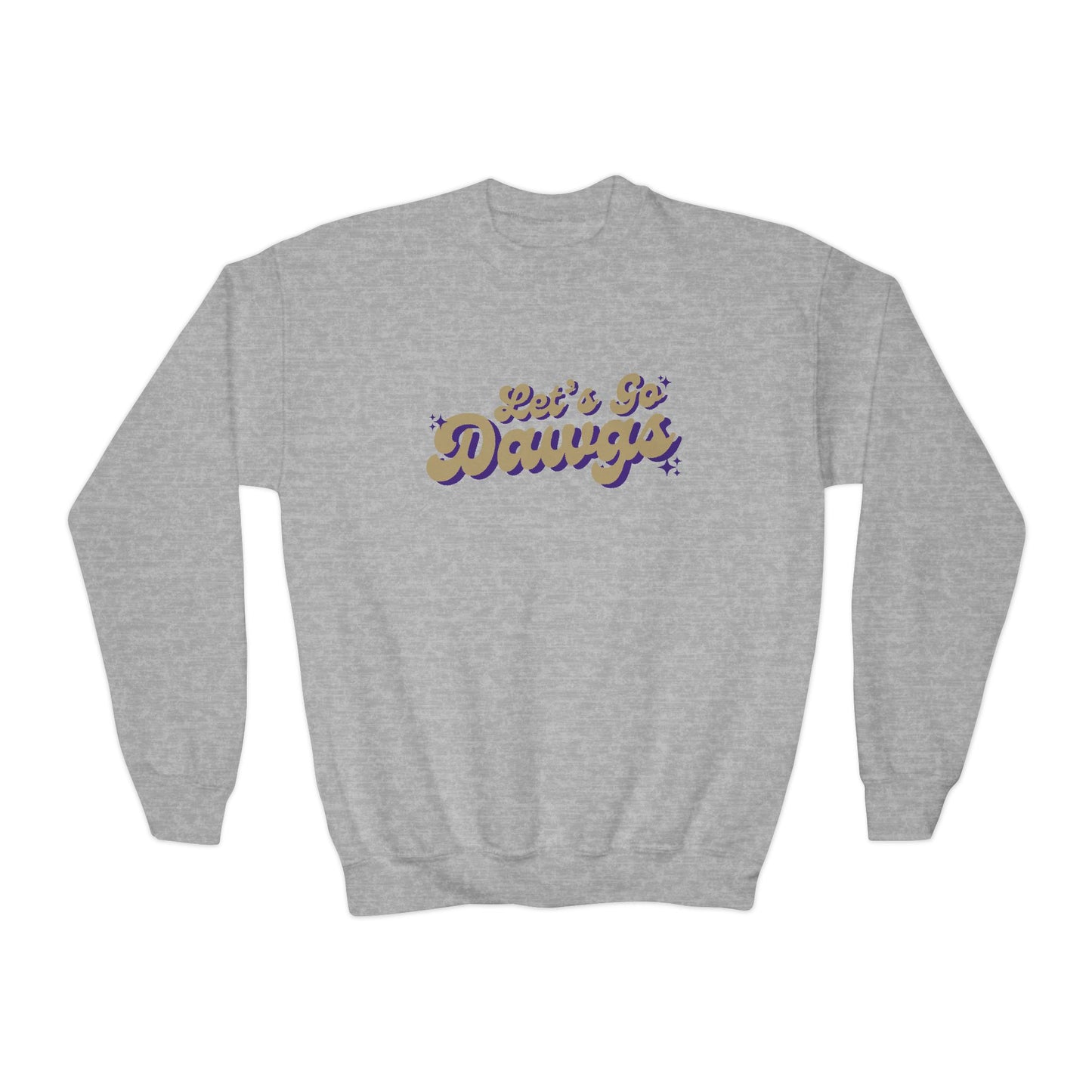Let's Go Dawgs Retro | Youth Crewneck
