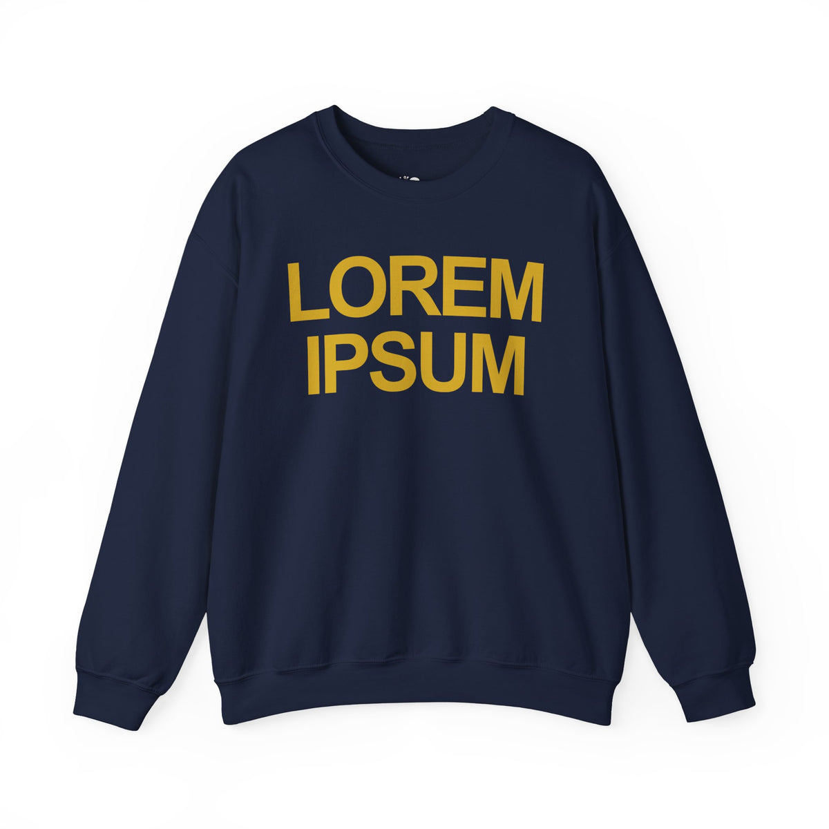 Minimalist "Lorem Ipsum" Crewneck Sweatshirt — Embroidered Typographic Crew for Writers & Designers