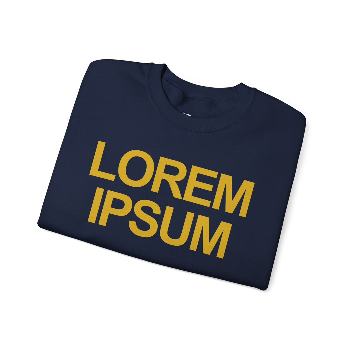 Minimalist "Lorem Ipsum" Crewneck Sweatshirt — Embroidered Typographic Crew for Writers & Designers
