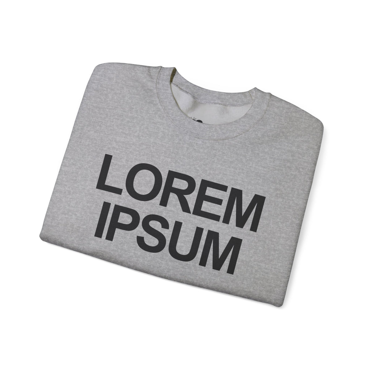 Minimalist "Lorem Ipsum" Crewneck Sweatshirt — Embroidered Typographic Crew for Writers & Designers