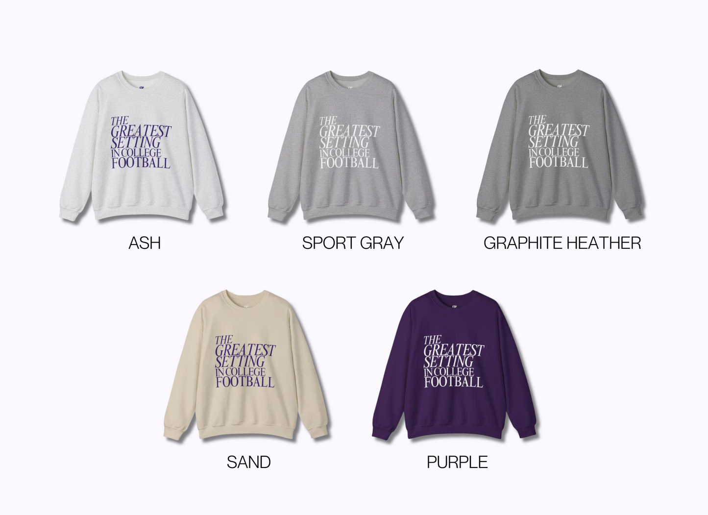 Greatest Setting 2 | Game Day Crewneck (Unisex)